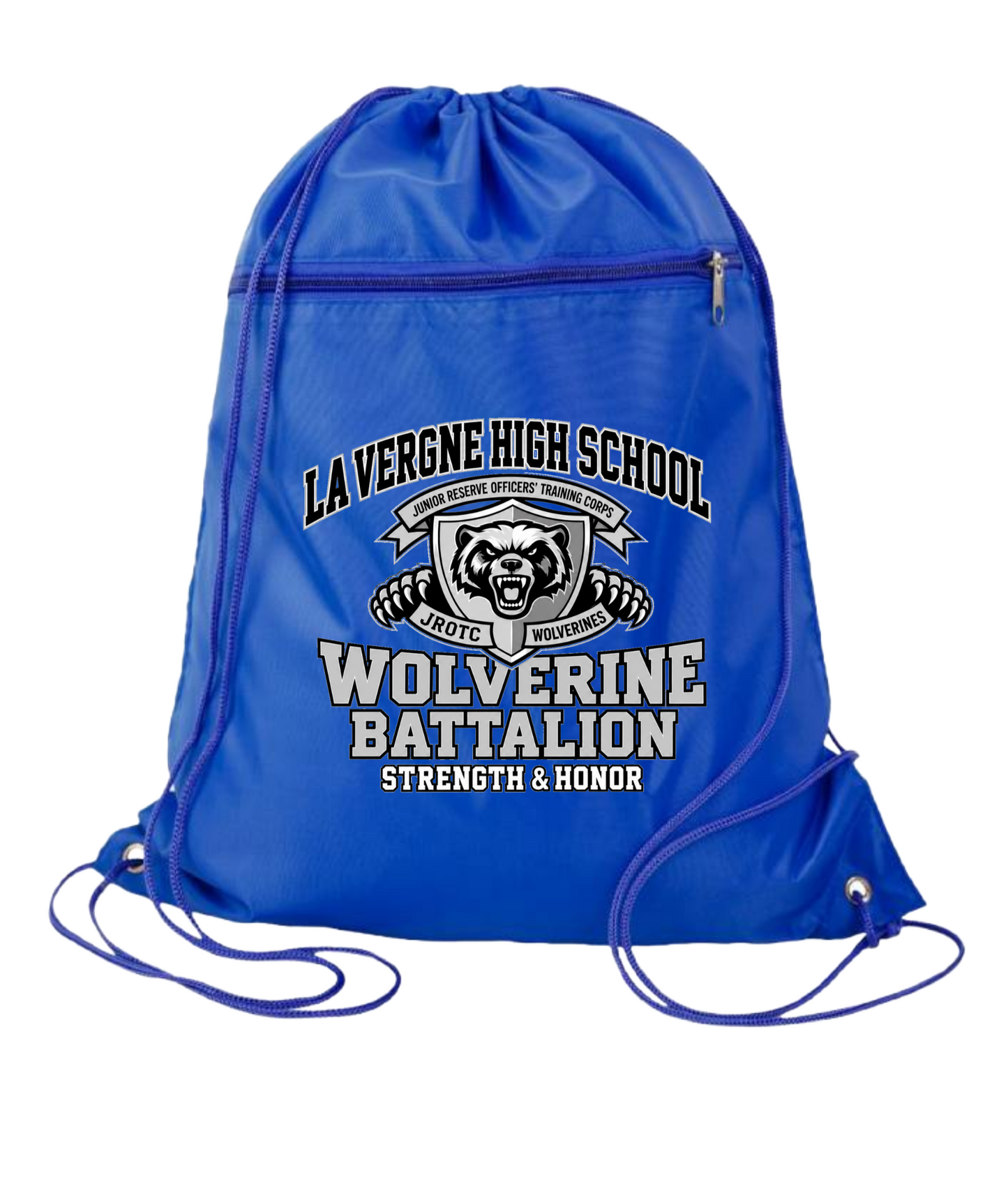Lavergne High School JROTC Wolverine Battalion Drawstring Backpack